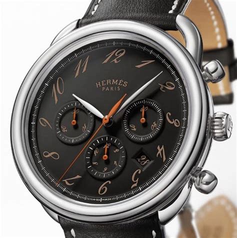 hermes arceau ebony chronograph watch|Hermes arceau 40mm.